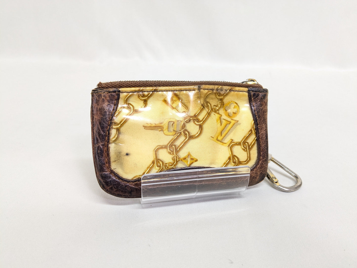 LOUIS VUITTON LV Monogram Charm Pochette Clé Coin Case