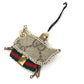 Gucci Cat Gucchori Key Charm | GG Canvas | Beige & Gold