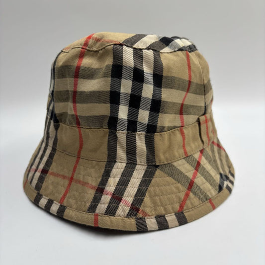 Burberry Nova Check Bucket Hat | Cotton | Beige | Size M | Unisex