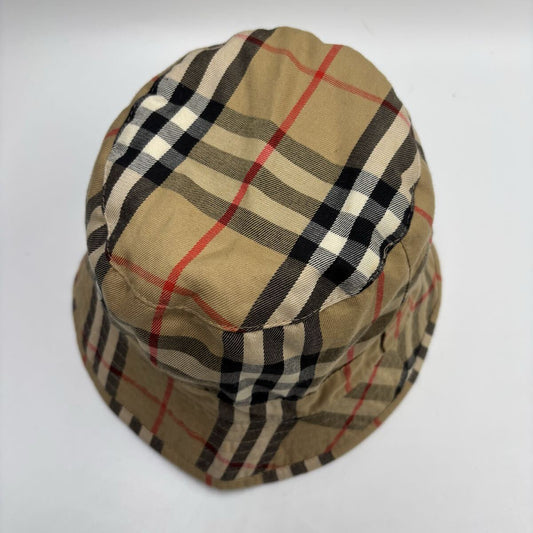 Burberry Nova Check Bucket Hat | Cotton | Beige | Size M | Unisex