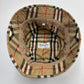 Burberry Nova Check Bucket Hat | Cotton | Beige | Size M | Unisex
