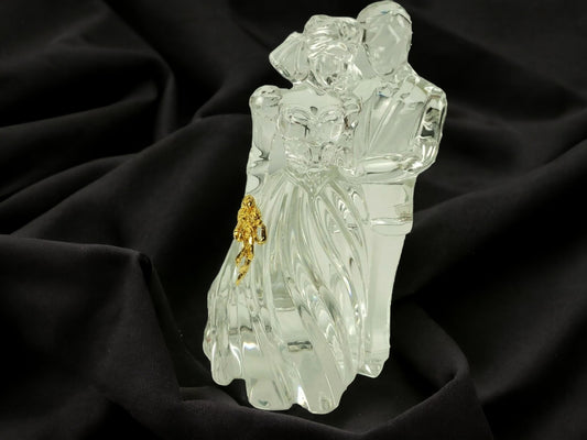 Lenox Fine Crystal Man & Woman with gold highlight