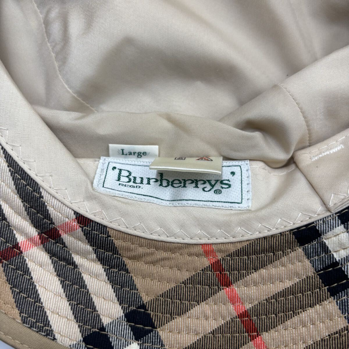 Burberry Nova Check Bucket Hat | Cotton | Beige | Size L | Unisex