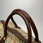 Burberry Nova Check Boston Bag | PVC & Leather | Beige | Unisex