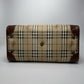 Burberry Nova Check Boston Bag | PVC & Leather | Beige | Unisex