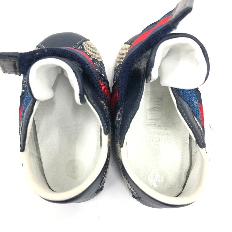 GUCCI GG Canvas Baby Shoes, Size 16, with Box