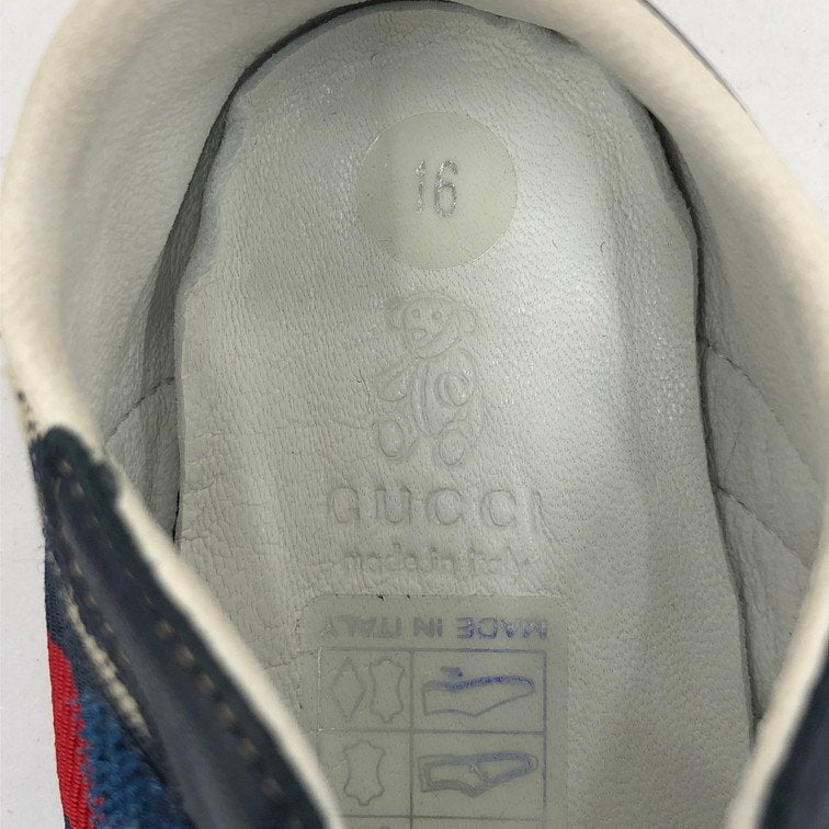 GUCCI GG Canvas Baby Shoes, Size 16, with Box