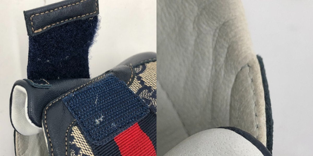 GUCCI GG Canvas Baby Shoes, Size 16, with Box