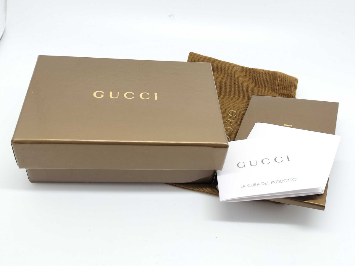 Gucci GG Canvas Horsebit Shoe Charm Keychain – Beige & Brown