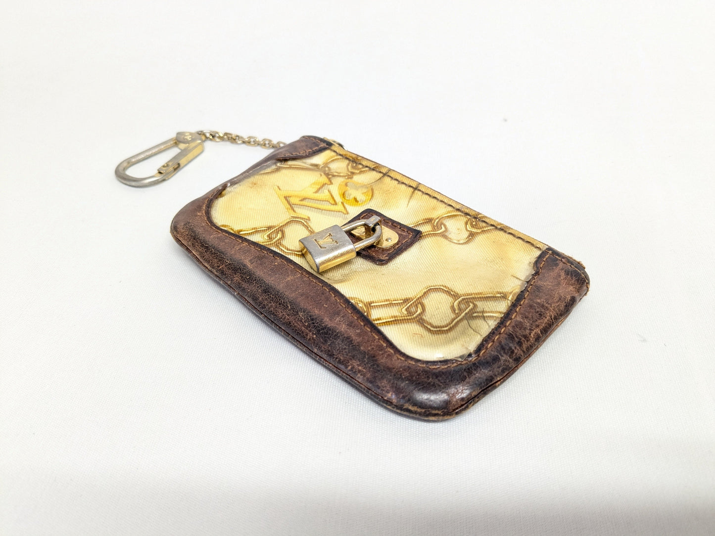 LOUIS VUITTON LV Monogram Charm Pochette Clé Coin Case