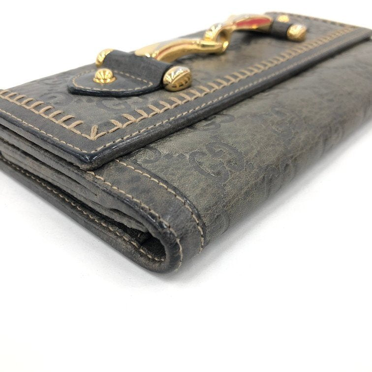 GUCCI Gucci Long Wallet GG Shima Horsebit 224257・2149