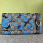 Gucci GG Supreme Camouflage Horsebit Long Wallet – Blue & Beige