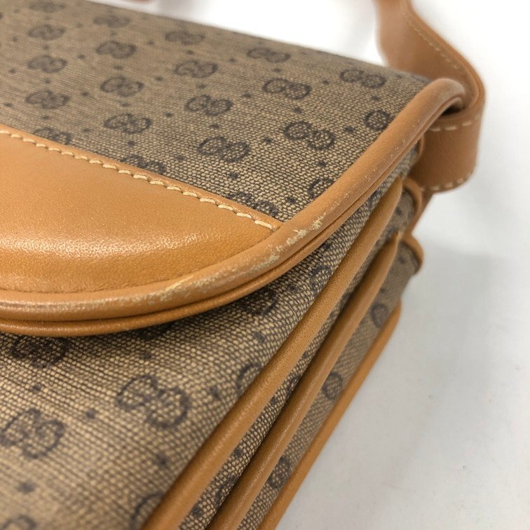 Gucci Vintage Shoulder Bag | Leather | Brown | Women's