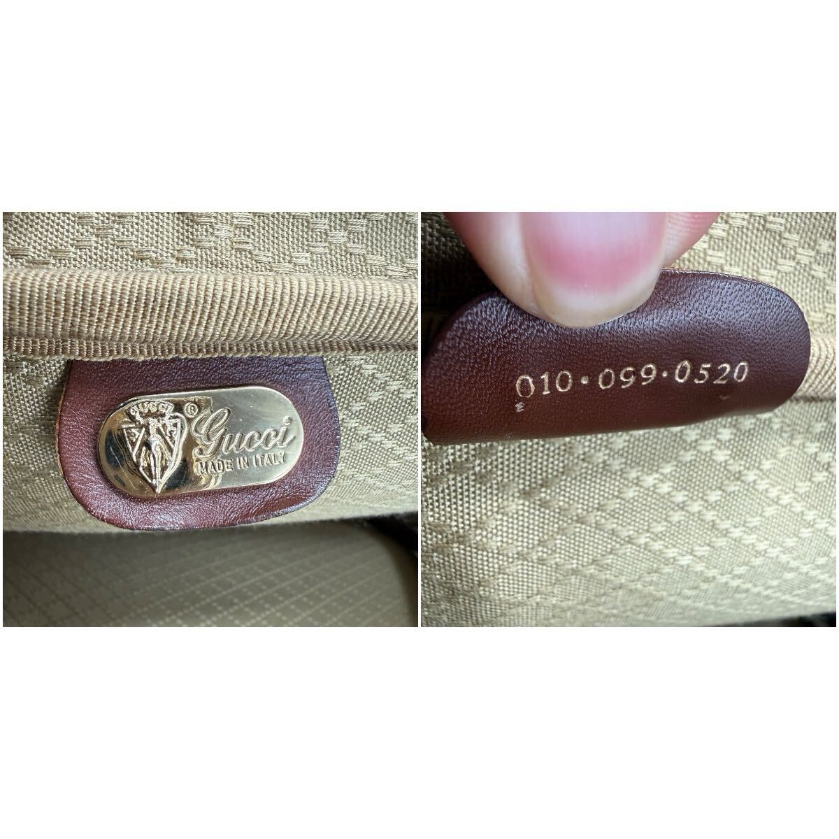 Gucci Luggage Bag | Vintage GG Canvas & Leather | Brown | Unisex