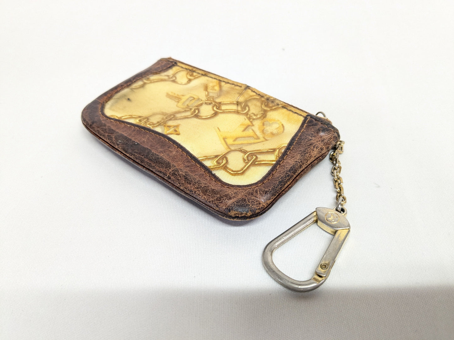 LOUIS VUITTON LV Monogram Charm Pochette Clé Coin Case