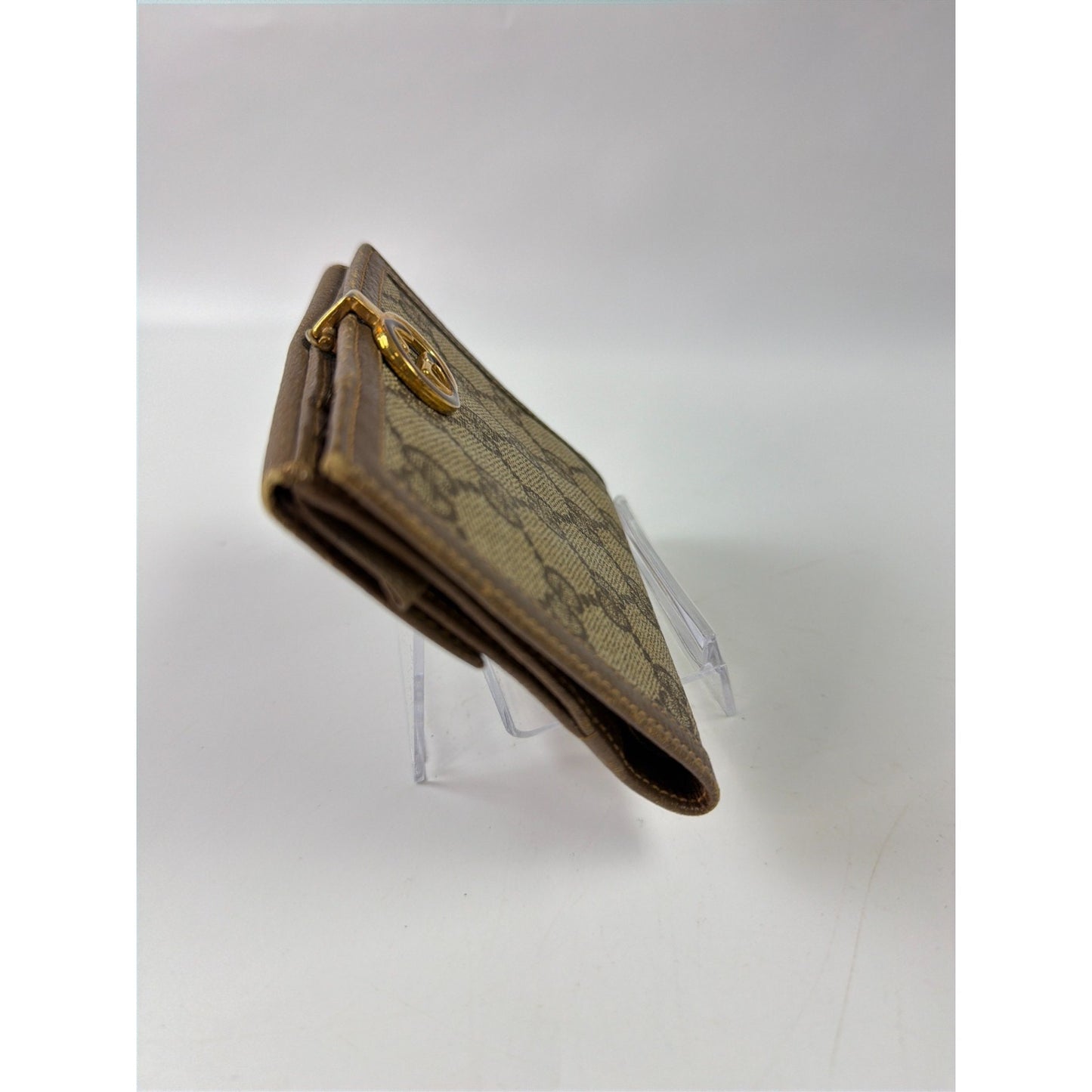 Gucci GG Supreme Canvas Wallet with Interlocking G Logo Vintage