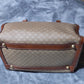 Celine Triumph Boston Bag | Canvas & Leather | Tan | Women's