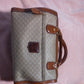 Celine Triumph Boston Bag | Canvas & Leather | Tan | Women's