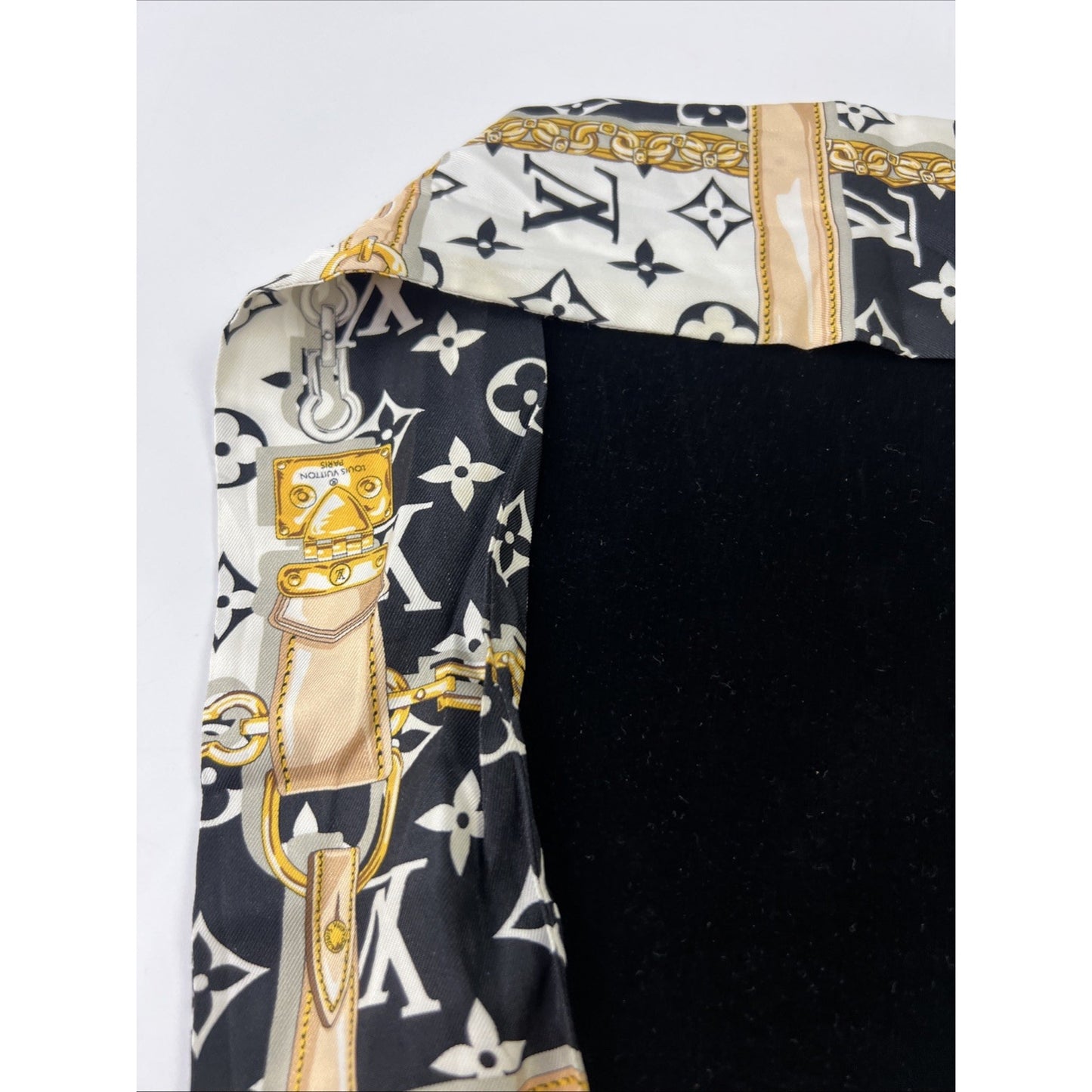 Louis Vuitton Bando Monogram LV Logo Ribbon Scarf