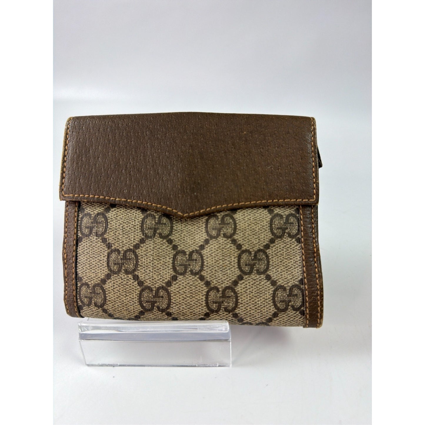 Gucci GG Supreme Canvas Wallet with Interlocking G Logo Vintage