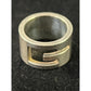 Gucci 12 Silver G-Ring 30.07g Cutout Style