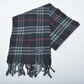 BURBERRY scarf/stole in Nova check, 100% lambswool, navy blue & Red