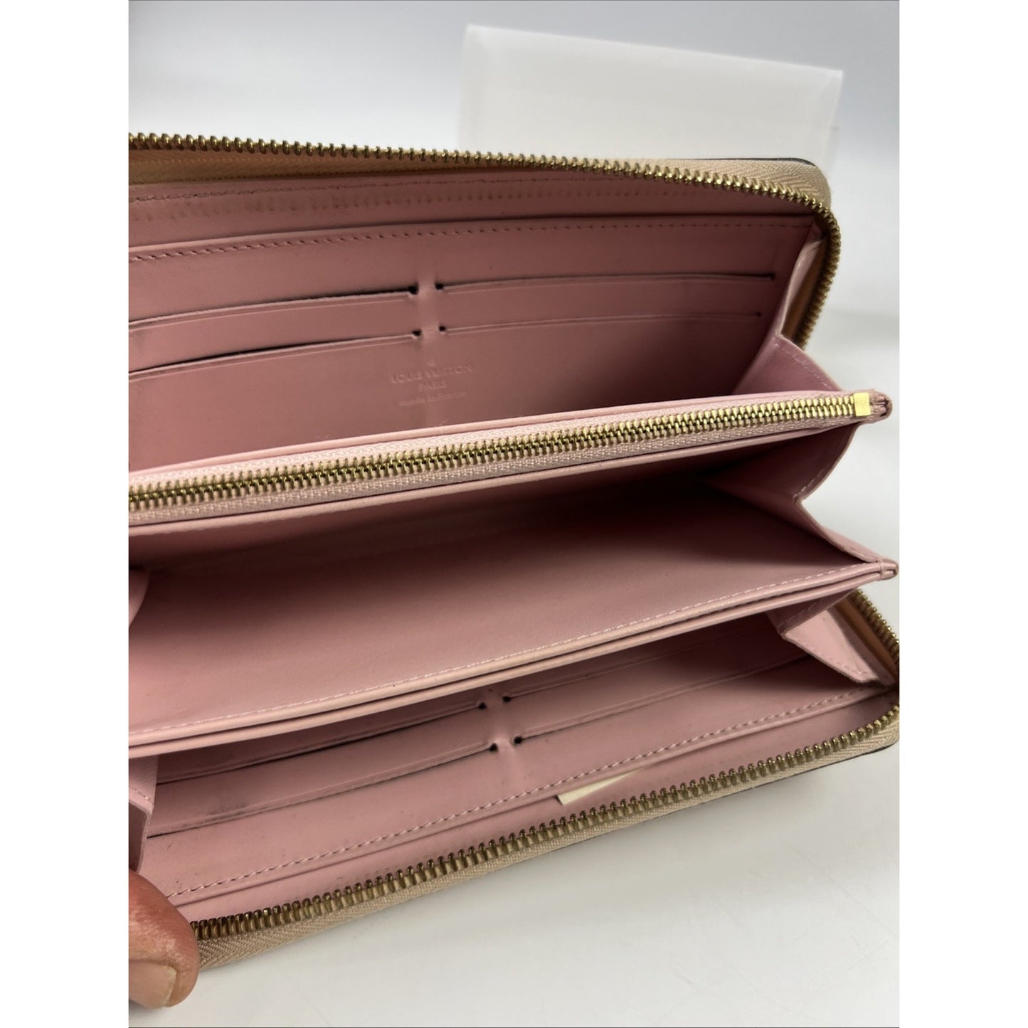 Louis Vuitton Vernis Rayeur Zippy Wallet 7.6 inch ladies