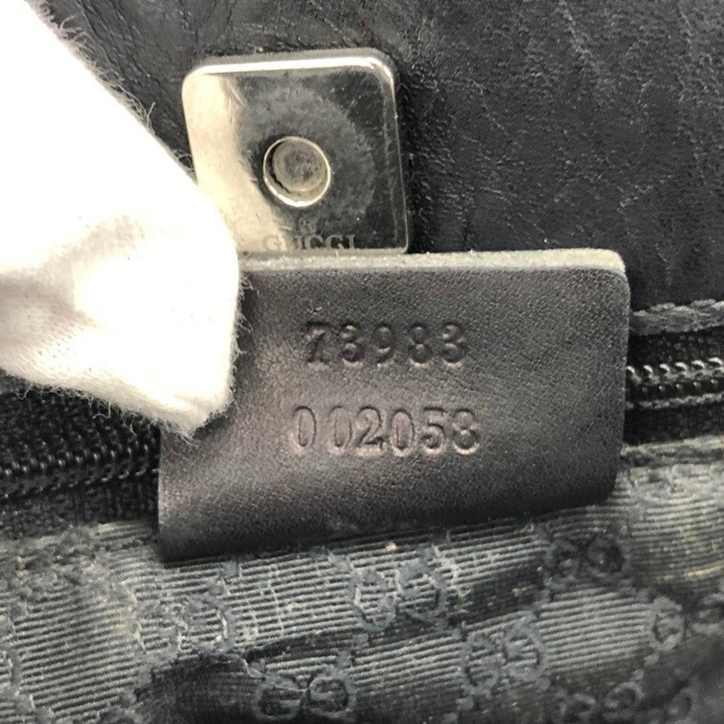 GUCCI Sherry Line Canvas Tote Bag 23983 002058