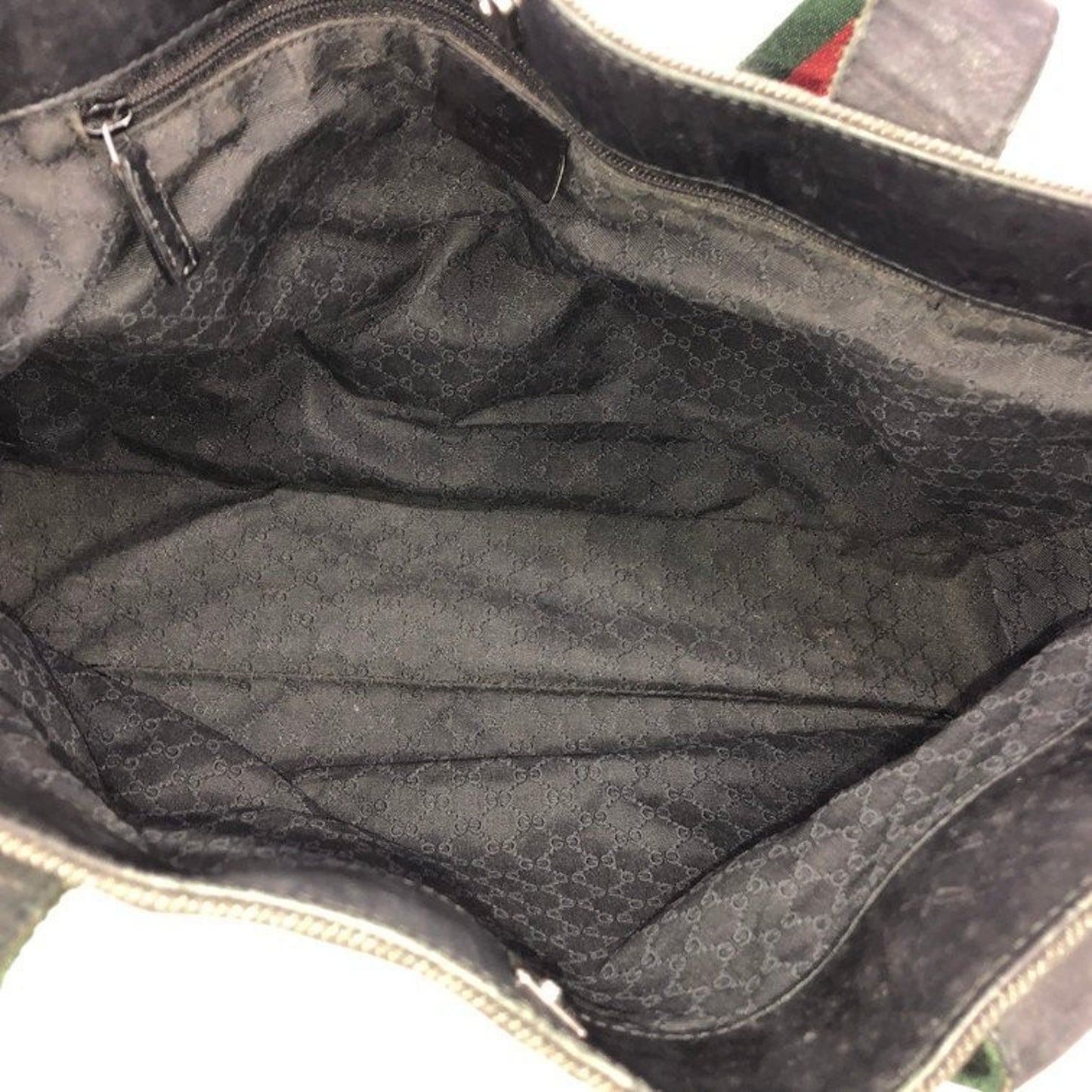 GUCCI Sherry Line Canvas Tote Bag 23983 002058