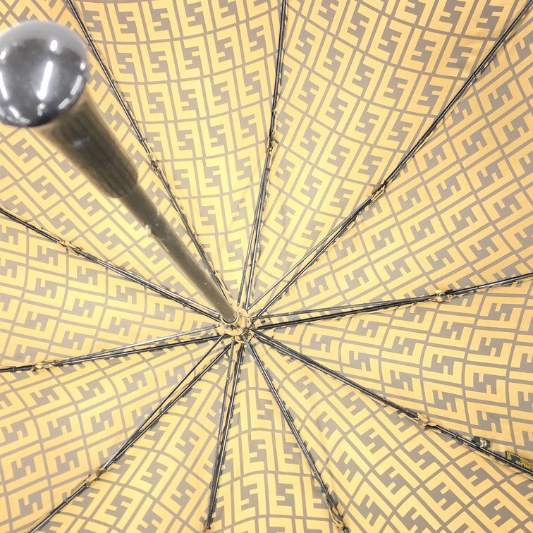 FENDI umbrella, Zucca pattern, straight handle type