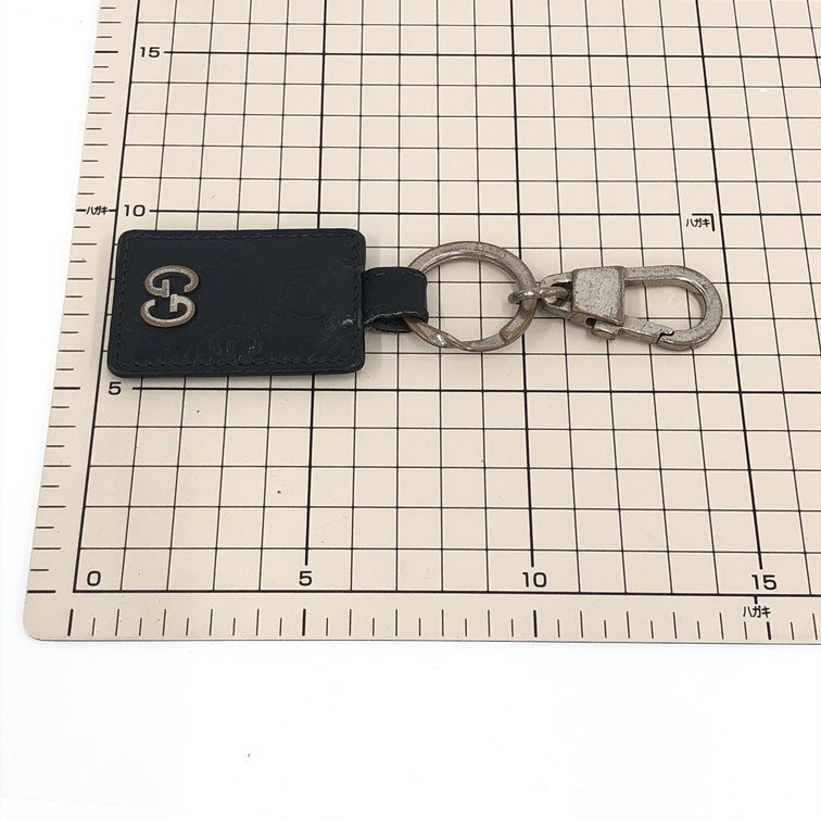 GUCCI Keychain Key Charm Guccissima (worn)