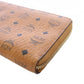 MCM Long Aren Zip Around Wallet in Visetos Cognac - Leather