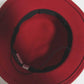 YSL Yves Saint Laurent Wool Hat | Ribbon Detail | Red | Size 56 | Women's