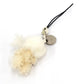 PRADA White Fur Bear Charm Keychain with Box Luxury Accessory