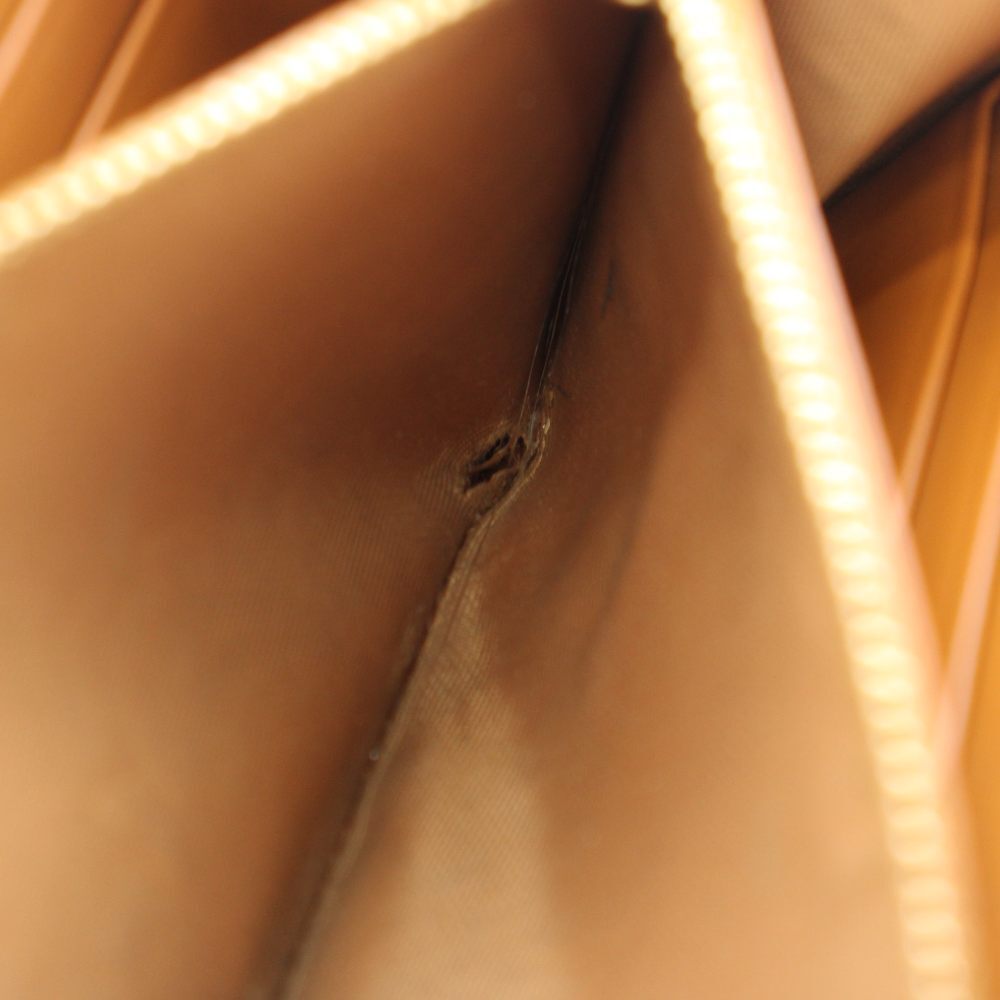 MCM Long Aren Zip Around Wallet in Visetos Cognac - Leather