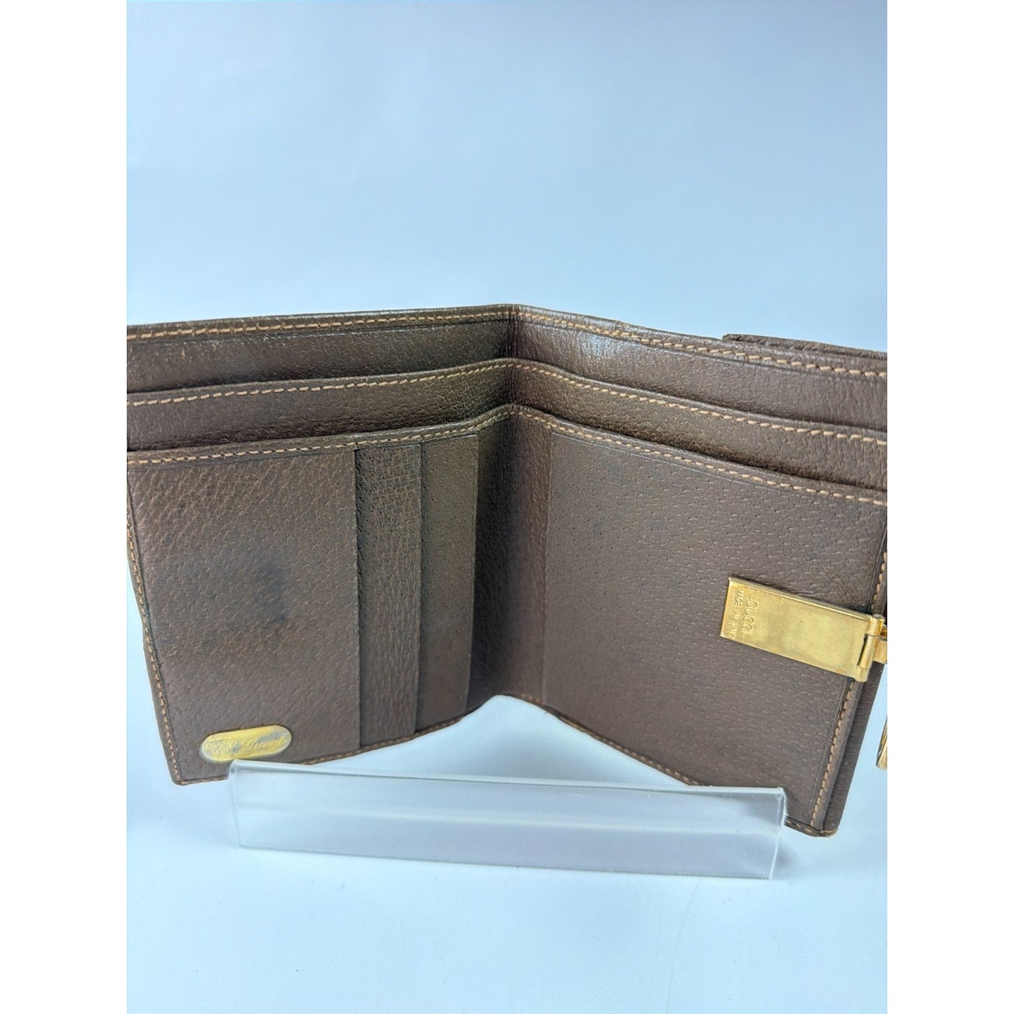 Gucci GG Supreme Canvas Wallet with Interlocking G Logo Vintage