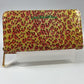 LOUIS VUITTON M91476 Vernis Leopard Zippy Wallet Zip Around Long Wallet Pink