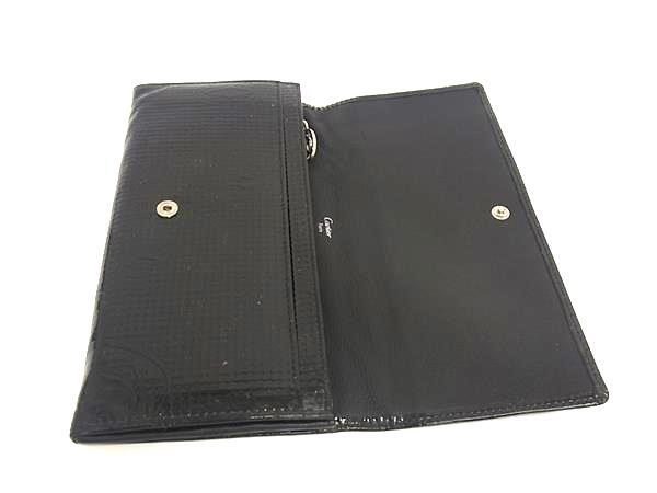 Cartier Happy Birthday Black Patent Leather Calfskin Wallet