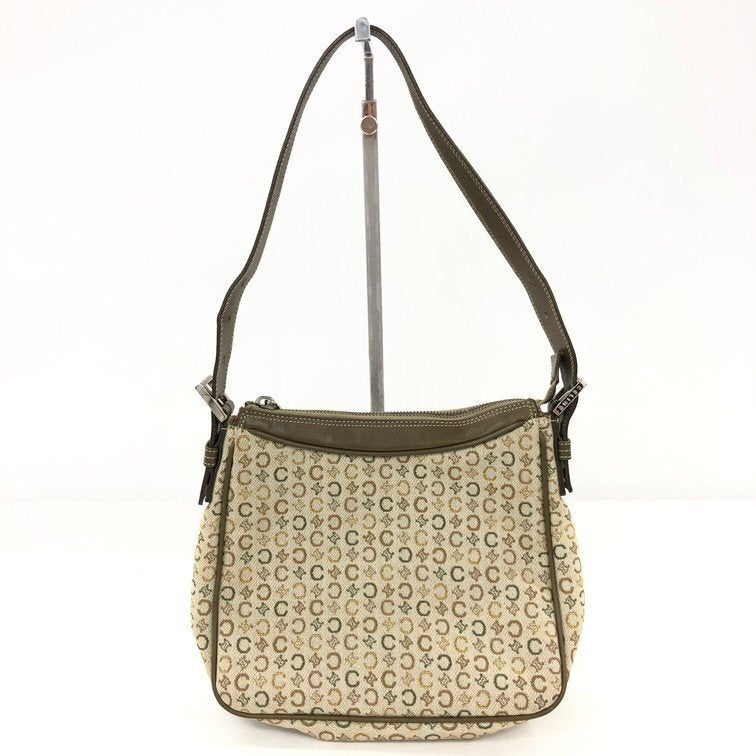 Celine Macadam Crossbody Bag | Canvas & Leather Shoulder Bag | Brown | Women's