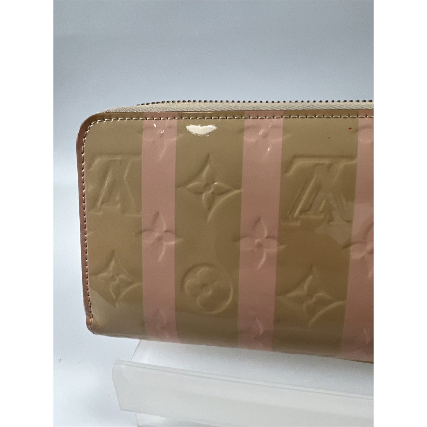 Louis Vuitton Vernis Rayeur Zippy Wallet 7.6 inch ladies