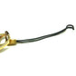 GUCCI Interlocking G Leather Strap Keychain Accessory, Gold Tone x Orange Tone