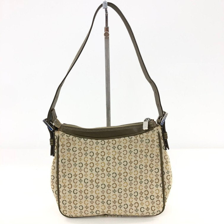 Celine Macadam Crossbody Bag | Canvas & Leather Shoulder Bag | Brown | Women's