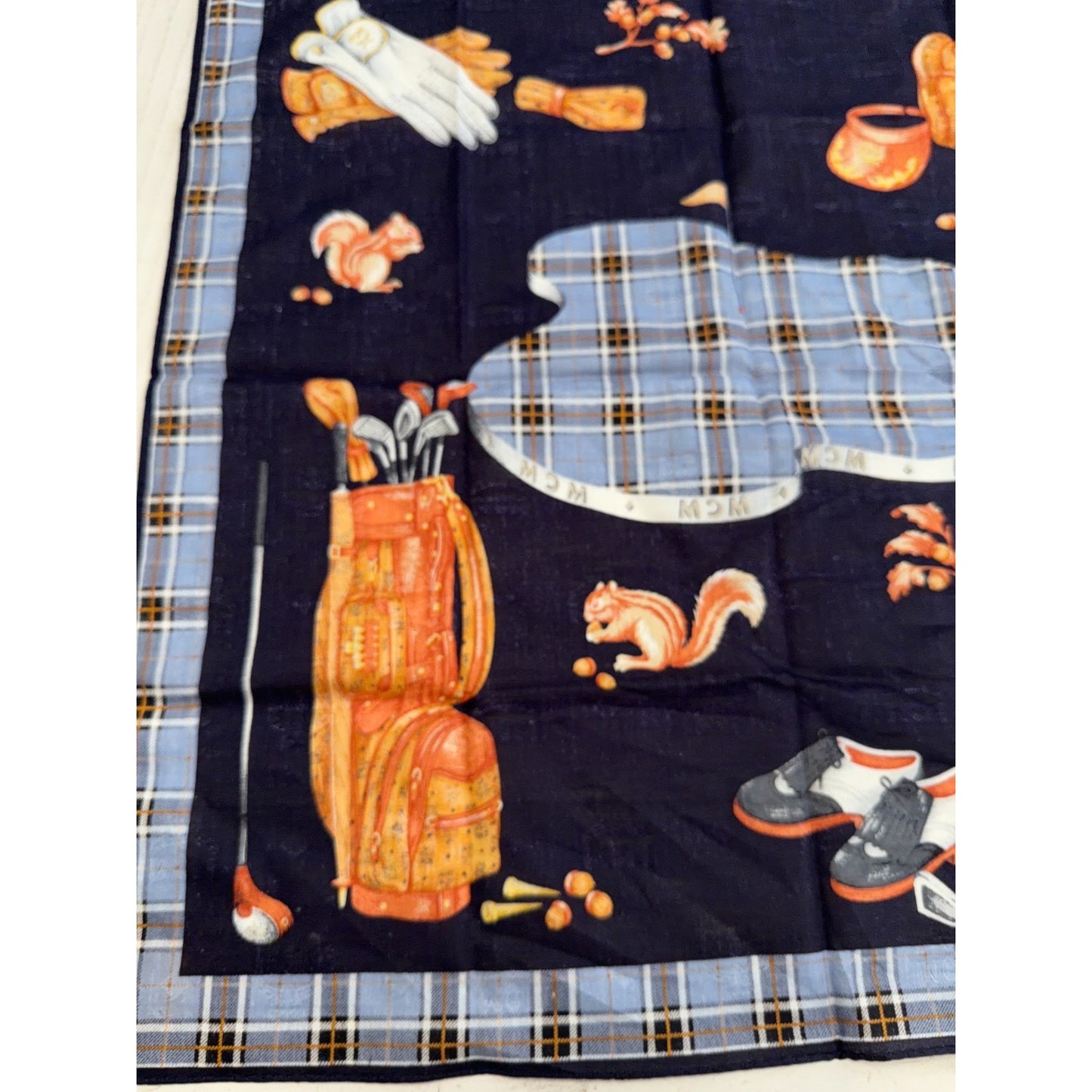 Vintage MCM Handkerchief Neckerchief Bandana Pocket Square Rare