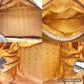 MCM Visetos Top Handle/Shoulder Bag Cognac Canvas/Leather 13.75x8.5x8