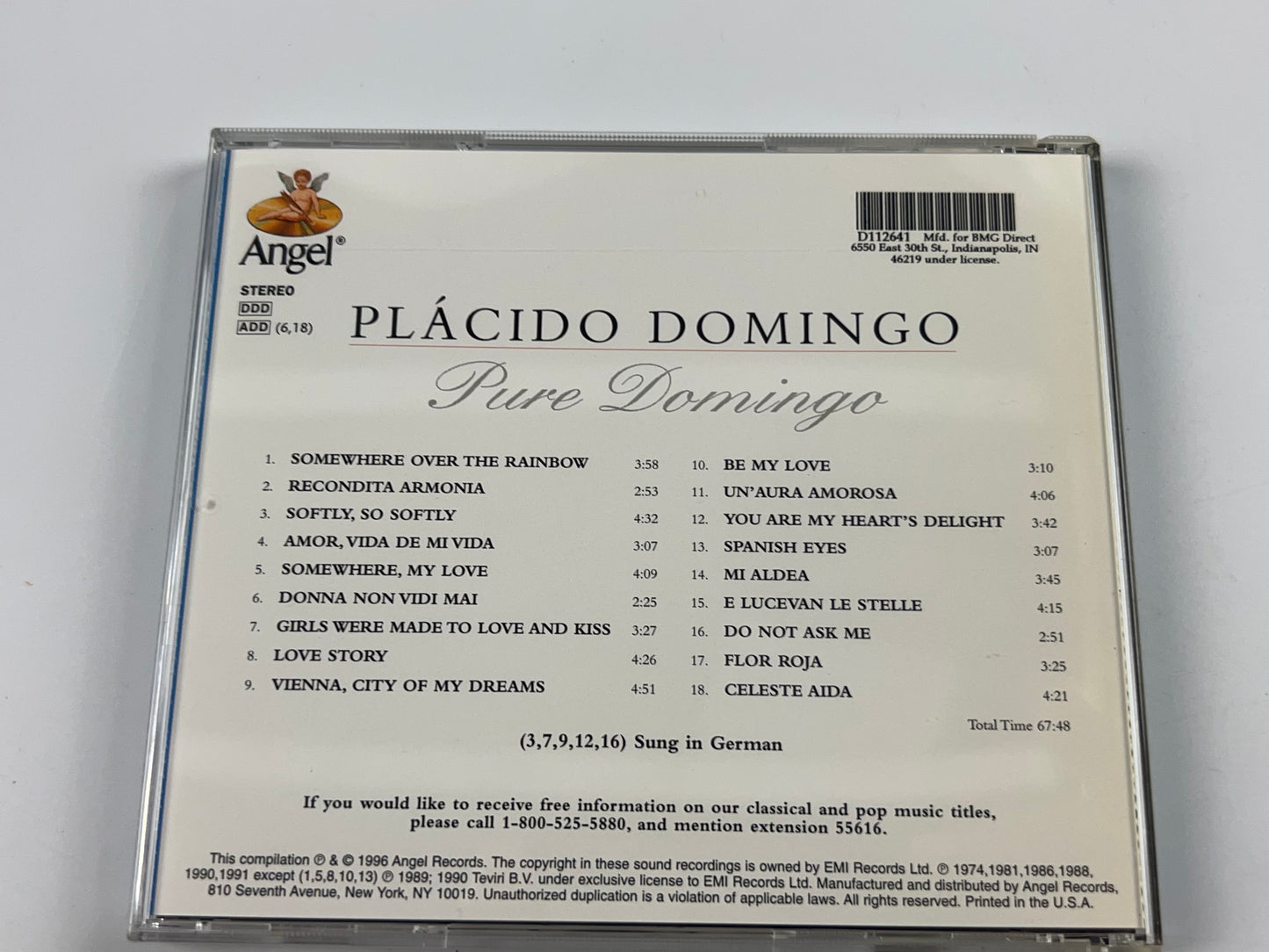 Domingo, Placido : Pure Domingo CD