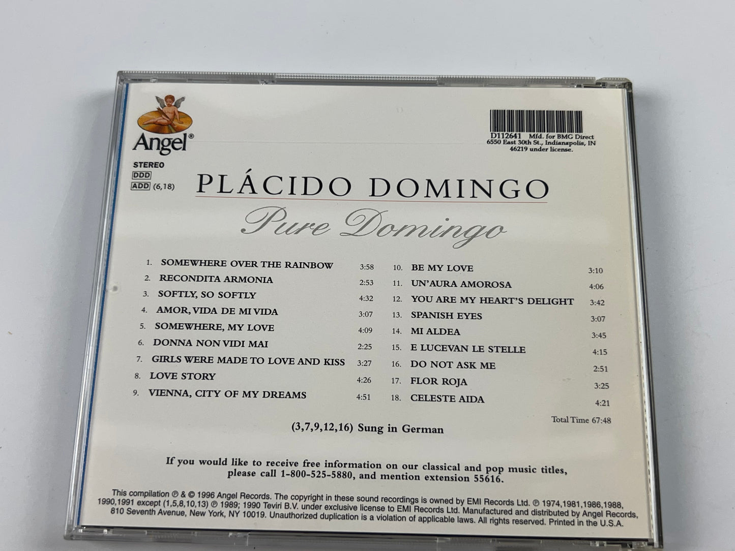 Domingo, Placido : Pure Domingo CD