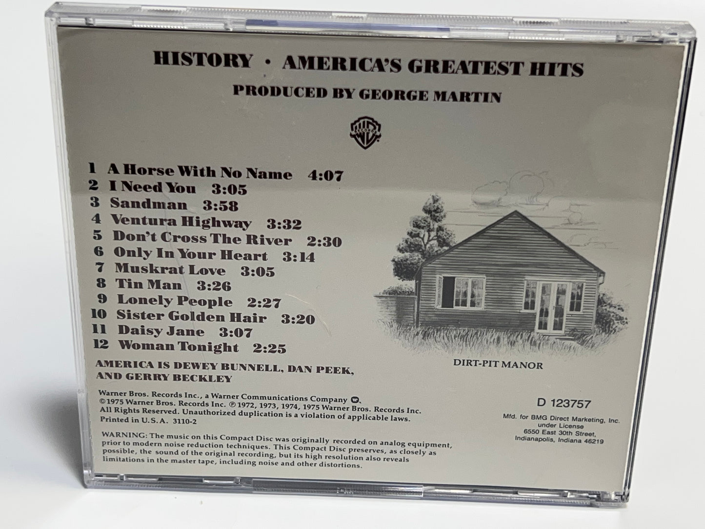 America : History: America's Greatest Hits CD (1987)