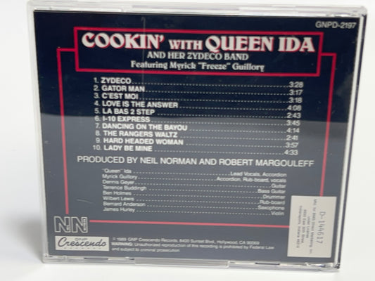 Cookin' with Queen Ida by Queen Ida & Her Zydeco Band (CD, 1995, GNP/Cresendo)