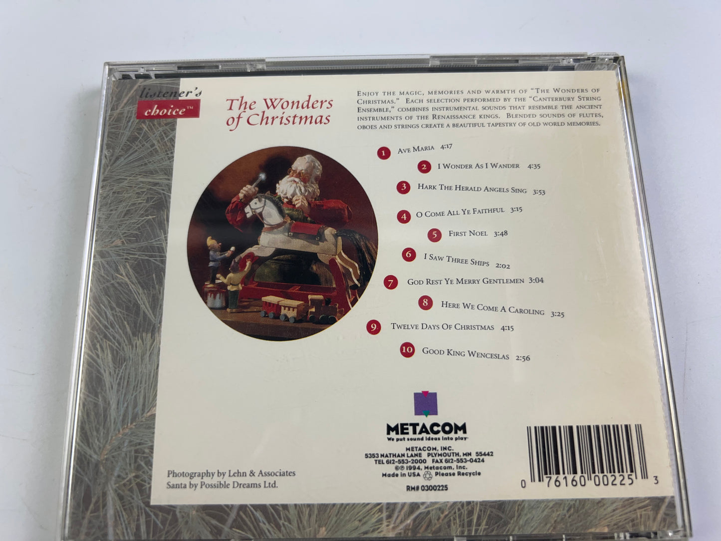 Listener's Choice: The Wonders of Christmas (Metacom, 1994, 10 tracks)
