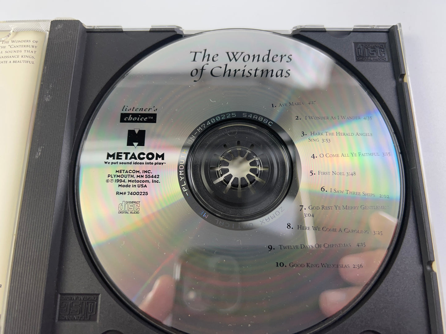 Listener's Choice: The Wonders of Christmas (Metacom, 1994, 10 tracks)